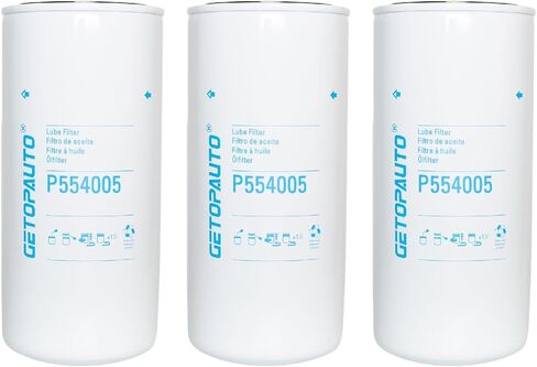 3PCS P554005 Lube Oil Filter Spin-on Full Flow Replaces 51792,DBL7405,P551808,C-5502,LF691A,B99,1R0716,1R1808 Fits CATERPILLAR 5130 572R II 578 583R 587R 589 AP1000D AP1055D Freightliner Kenworth in Kuwait