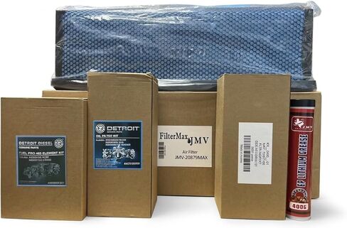 Kit filters DETR0IT A4731800909 - A4700903151 - A0000903651 Engie DD13 DD15-DD16 Air filter AF27879 + 1Grease red in Saudi Arabia