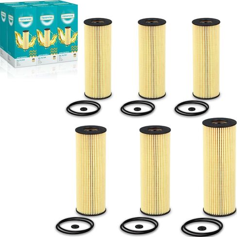FOCUSFILTER Upgrated FL2062 OEM Grade Oil Filter, 10K Miles Protection, fits Ford F150 / Lincoln, Replaces FT4Z-6731-A, CH11955, FL2062A, WL10050, L38154, KU2Z-6731-A, KU2J-6731-AA (Pack of 6) in Kuwait