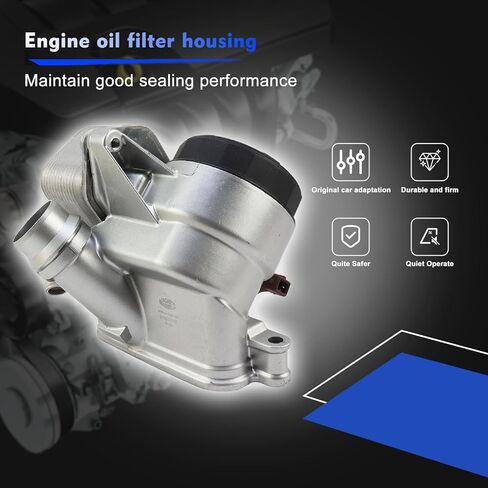 MUNIK 11428637812 Oil Filter Housing Cap Assembly Compatible with BMW 1 2 3 4 5 6 7 M3 M4 X1 X3 X4 X5 X6 Z4 series 2000-2019 Replace# 11427516383 11427525333 11428637812 11428642289 11428683206 in Kuwait
