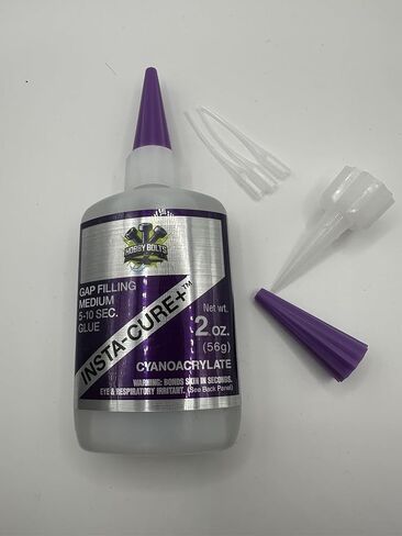 Bob Smith Premium Pack Insta-Cure+ Medium CA Glue, Cyanoacrylate, 2 oz (56g), Gap Filling, 5-10 Second Set time, Includes 3 Precision Extender Tips -1 Extra lid -1 Extra Over Cap in Kuwait