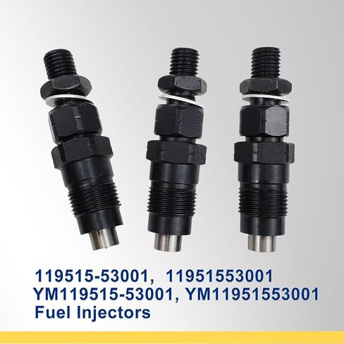 3PCS 119515-53001 Diesel Fuel Injectors set for Yanmar 3TNV70 3TNV88 3YM30 Engine 11951553001 YM119515-53001,YM11951553001 for Komatsu 2D70E 3D70E Engine for J-o-h-n D-e-e-r-e Tractor Engine in Saudi Arabia