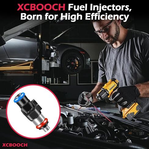 Fuel Injectors Set of 6 Compatible with Ford for Edge Flex Fusion Taurus X, for Lincoln for MKS MKT MKX MKZ, for Mazda for 6 CX-9, for Mercury for Sable, Replace 0280158091 FJ1000 in Saudi Arabia