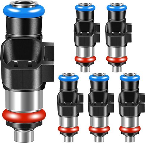Fuel Injectors Set of 6 Compatible with Ford for Edge Flex Fusion Taurus X, for Lincoln for MKS MKT MKX MKZ, for Mazda for 6 CX-9, for Mercury for Sable, Replace 0280158091 FJ1000 in Saudi Arabia