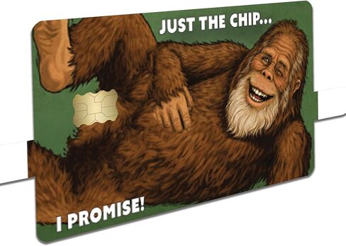 Funny Bigfoot Just The Chip Credit Card Skin Sticker Cover Decal Wrap 2-Pack – Sasquatch Humor Wallet Design in Saudi Arabia