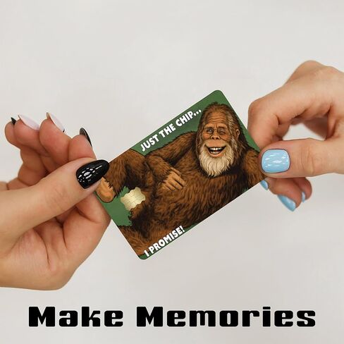 Funny Bigfoot Just The Chip Credit Card Skin Sticker Cover Decal Wrap 2-Pack – Sasquatch Humor Wallet Design in Saudi Arabia