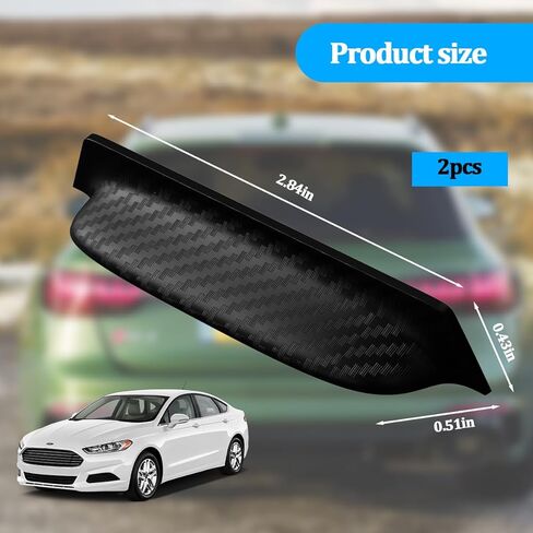Osilly 2PCS Car Backup Camera Rain Shield, Carbon Fiber Vehicle Reverse Camera Anti-Rain Cover, Auto Rear Backup Lens Waterproof Shield Protector, Universal for Most Vehicles (Black) in Kuwait