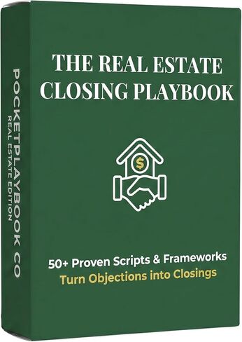 Real Estate Scripts & Objection Handling Cards — 55 Card Deck for Realtors & Agents | Prospecting, Closing & Negotiation Tactics | Realtor Gift & New Real Estate Agent Gift Idea in Saudi Arabia