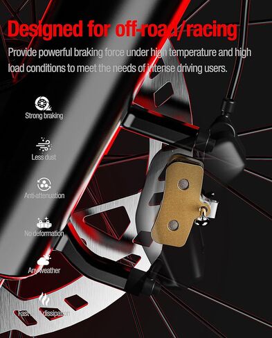 Sintered Disc Brake Pads for Talaria Sting R MX3 MX4,Segway X160 X260,SURRON Light Bee x,SUPER73 RX Mojave RSD X SUPER73-R Adventure Series Brake Pads Fits Ebike/Electric Dirt Bike/Motorcycle in Kuwait