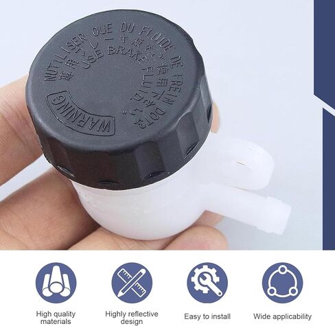 Master Cylinder Fluid Reservoir, Rear Brake Fluid Reservoir, ABS Plastic Clutch Tank Oil Cup, Universal Fit for Motorcycle, Pit Bike, Dirt Bike, ATV, 4-Wheel Quad in Saudi Arabia