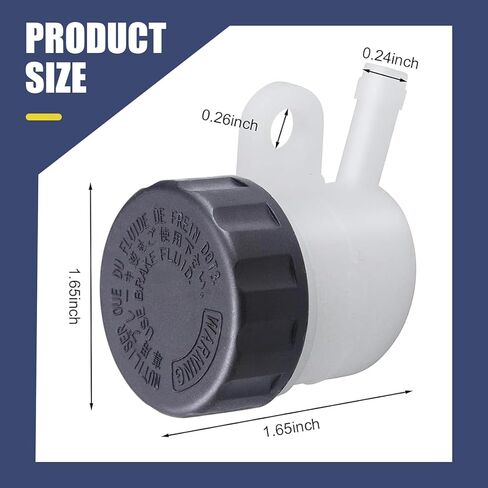 Master Cylinder Fluid Reservoir, Rear Brake Fluid Reservoir, ABS Plastic Clutch Tank Oil Cup, Universal Fit for Motorcycle, Pit Bike, Dirt Bike, ATV, 4-Wheel Quad in Saudi Arabia