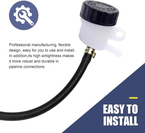 Master Cylinder Fluid Reservoir, Rear Brake Fluid Reservoir, ABS Plastic Clutch Tank Oil Cup, Universal Fit for Motorcycle, Pit Bike, Dirt Bike, ATV, 4-Wheel Quad in Saudi Arabia