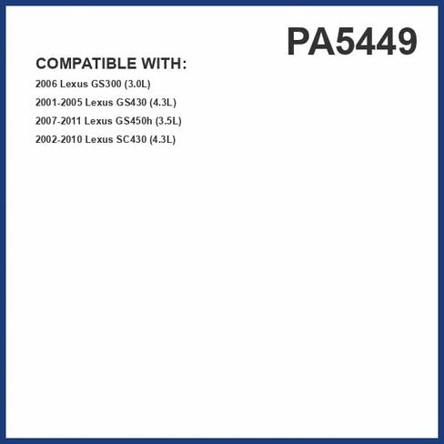 PG Engine Air Filter PA5449 | Fits 2002-2010 Lexus SC430, 2006 GS300, 2001-2005 GS430, 2007-2011 GS450h in Kuwait