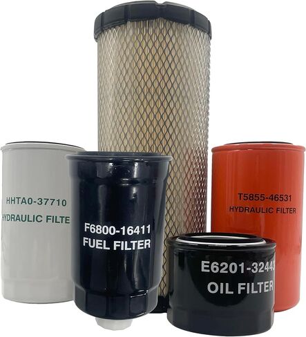 Maintenance Filter Kit Compatible with Kioti CK3510 HST CK4010 HST Compact Tractor, Oil & Fuel & Air & Hydraulic Oil & HST Filter, Replace #E6201-32443 F6800-16411 E7230-11081 HHTA0-37710 T5855-46531 in Saudi Arabia