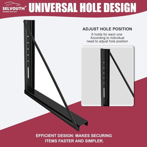 18 x 24 Inch Truck Tool Box Mounting Kit, Heavy Duty Steel Brackets for Truck and Trailer Underbody Tool Boxes, Set of 2 in Saudi Arabia