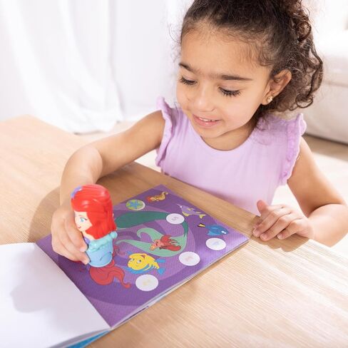 Melissa & Doug Sticker Wow!™ Disney Princess Ariel Bundle: 24-Page Activity Book, Refillable Sticker Stamper, Mini Pad, 500 Stickers, Arts and Crafts for Kids Ages 3+ in Saudi Arabia