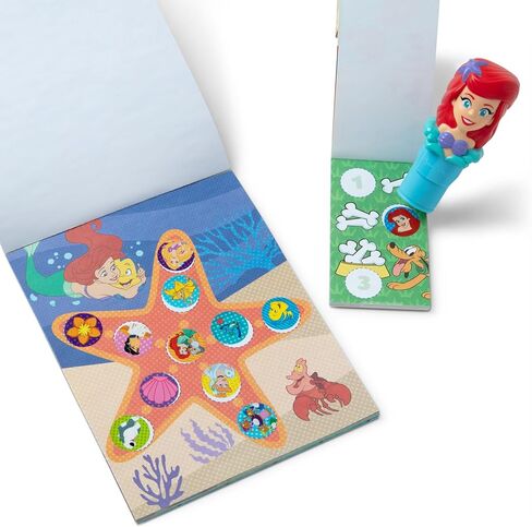 Melissa & Doug Sticker Wow!™ Disney Princess Ariel Bundle: 24-Page Activity Book, Refillable Sticker Stamper, Mini Pad, 500 Stickers, Arts and Crafts for Kids Ages 3+ in Saudi Arabia