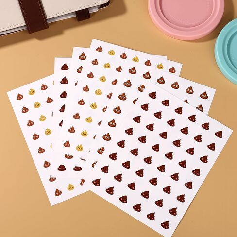 12 Sheets Potty Training Stickers, Reusable Toilet Reveal Sticker Cute Self Adhesive Toilet Early Educational Reward Supply for Children in Kuwait