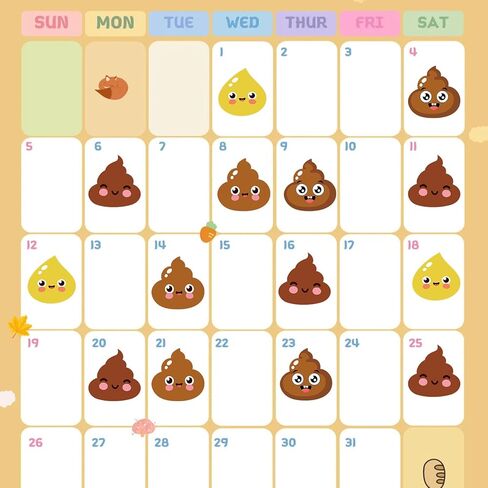 12 Sheets Potty Training Stickers, Reusable Toilet Reveal Sticker Cute Self Adhesive Toilet Early Educational Reward Supply for Children in Kuwait