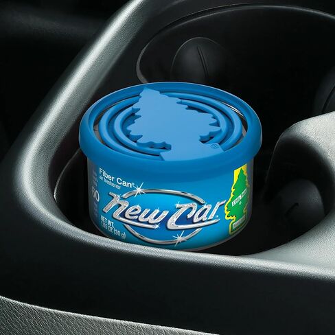 Little Trees Fiber CAN, New Car Scent (Pack of 2) in Saudi Arabia