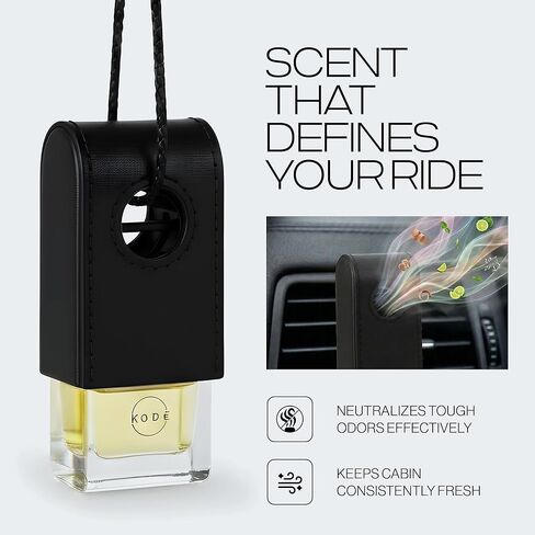 Car Diffuser Luxury Car Fragrance & Air Freshener, Pre-Filled No Refill, Lasts Up to 12 Months, Adjustable Vent Clip & Hanging Design (Velocity) in Kuwait