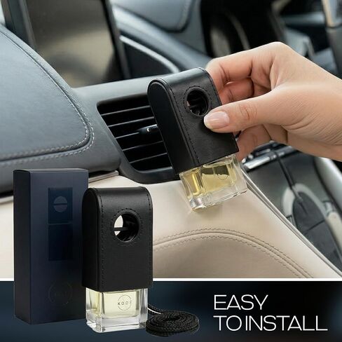 Car Diffuser Luxury Car Fragrance & Air Freshener, Pre-Filled No Refill, Lasts Up to 12 Months, Adjustable Vent Clip & Hanging Design (Velocity) in Kuwait