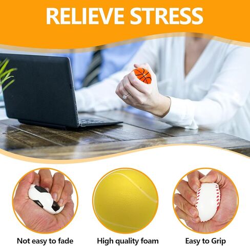 Mini Sports Balls 2.0 inch for Kids Small Foam Balls for Toddlers Baby with Soccer Ball,Basketballs,Tennis ,Baseballs Foam Stress Balls Party Favor Outdoor Play Toy Gift. (12 Mix Balls) in Saudi Arabia