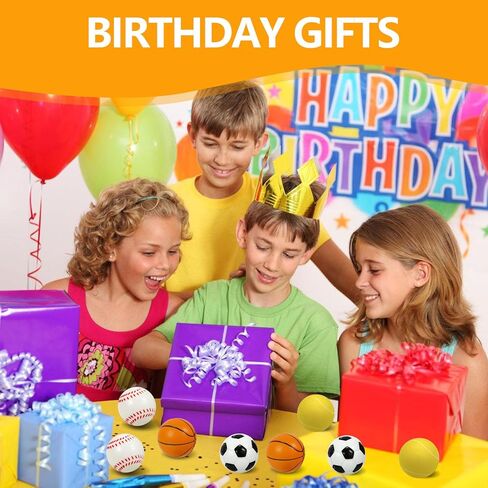Mini Sports Balls 2.0 inch for Kids Small Foam Balls for Toddlers Baby with Soccer Ball,Basketballs,Tennis ,Baseballs Foam Stress Balls Party Favor Outdoor Play Toy Gift. (12 Mix Balls) in Saudi Arabia