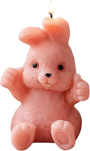Easter Bunny Candle Mold Hugging Rabbit Silicone Candle Molds for Candles Making Resin Casting Aromatherapy Candles Handmade Wax Home Decor in Kuwait