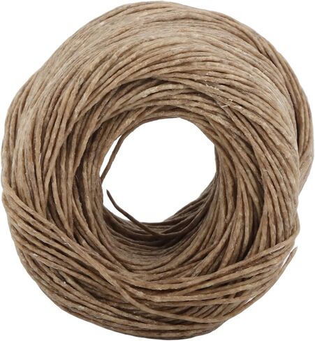 Beeswax Candle Wick, Organic Hemp Wick with Edible Beeswax, Slow Burning for Paraffin and Stearic, 200ft Length(Dark Color) in Kuwait