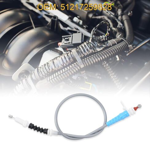 51217259828 Front Door Hood Release Cable Compatible for BMW 2012-2018 F30 F31 F80 Replace#301020120111 19104F30F BF0633010050 in Saudi Arabia