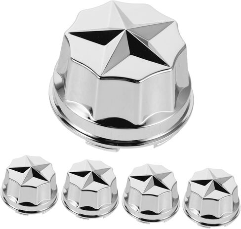 5pcs Car Wheel Nut Caps with 42mm Central Hole, Plastic High Strength Material, Quick Installation Protective Covers for Car Wheel Nuts and Trailer, for Outdoor Adventures in Kuwait