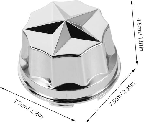 5pcs Car Wheel Nut Caps with 42mm Central Hole, Plastic High Strength Material, Quick Installation Protective Covers for Car Wheel Nuts and Trailer, for Outdoor Adventures in Kuwait