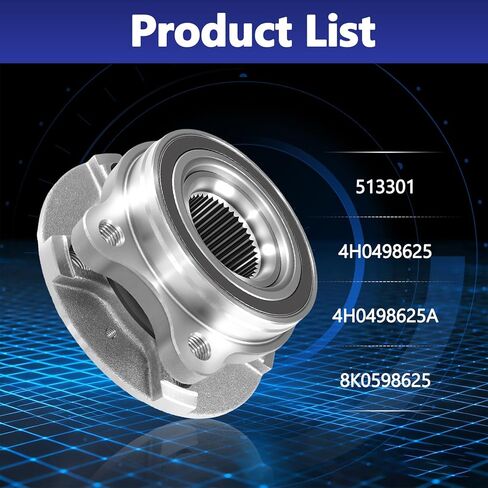 مجموعة محور التحمل، 513301 محور العجلة الأمامية متوافق مع 2009-2016 Audi A4 2008-2016 A5 2012-2018 A6 2009-2017 Q5 2016-2017 A7 in Kuwait