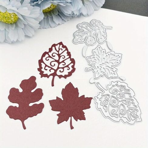 Leaf Decoration Metal Cutting Dies Stencils Die Cut for DIY Scrapbooking Album Paper Card Embossing in Kuwait