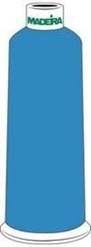 Madeira Rayon Embroidery Thread 5500yd Cone BLUE Color: 1029 in Kuwait