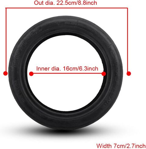 60/70-6.5 Scooter Replacement Tires,Electric Bike Inflatable Tyre & Inner Tube Set,Electric Scooter Tires for Ninebotmax MaxG30 Balance-Scooter (Inner Tube + Outer Tire) in Saudi Arabia