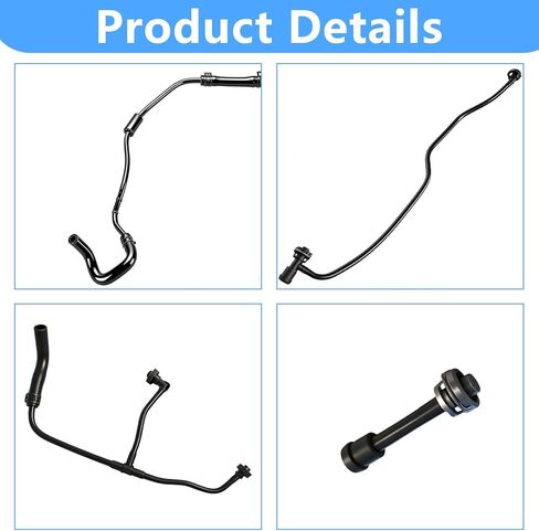 8W0121081BL Coolant Radiator Reservoir Overflow Hose Compatible with 2016-2025 Audi A4 A5 S4 S5 Quattro 1.4L 2.0L - Replace 8W0121081BK 8W0121081AN 06L121081K in Saudi Arabia
