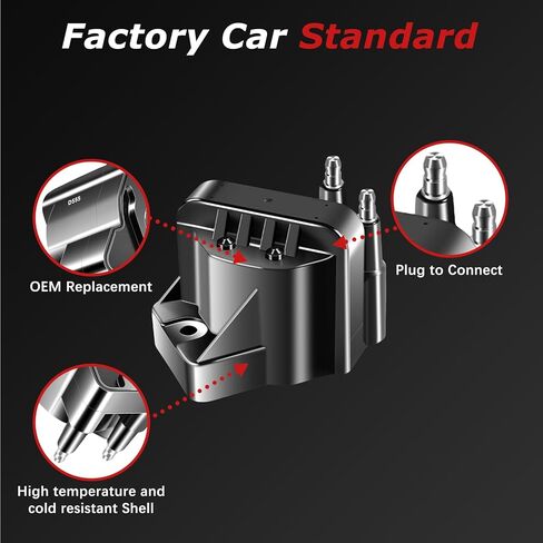 3Pack D555 Ignition Coil Packs and 6Pack Iridium Spark Plugs Kit Compatible with Buick for Century for Allure for LeSabre for Regal for Impala for Malibu C503 10467067 10472401 in Kuwait