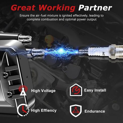 3Pack D555 Ignition Coil Packs and 6Pack Iridium Spark Plugs Kit Compatible with Buick for Century for Allure for LeSabre for Regal for Impala for Malibu C503 10467067 10472401 in Kuwait