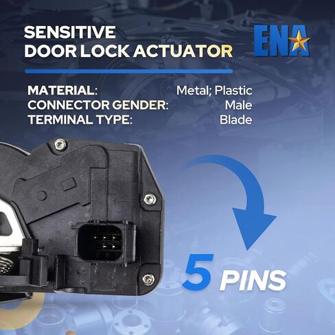 ENA Power Door Lock مزلاج المحرك الخلفي الأيمن للركاب متوافق مع Chevy Silverado 1500 2500 3500 HD GMC Yukon XL 1500 2500 Cadillac Escalade ESV 2006-2014 لاستبدال 931109 15785127 in Kuwait