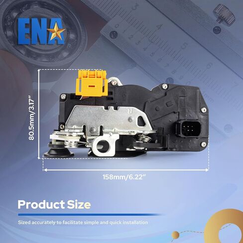 ENA Power Door Lock مزلاج المحرك الخلفي الأيمن للركاب متوافق مع Chevy Silverado 1500 2500 3500 HD GMC Yukon XL 1500 2500 Cadillac Escalade ESV 2006-2014 لاستبدال 931109 15785127 in Kuwait