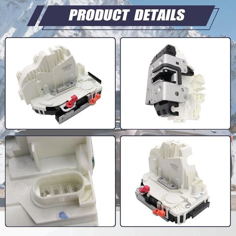4 Pins Front Left Door Lock Latch Actuator Driver Side 931-096 4589693AA fit for Chrysler 200 Town&Country fit for Ram fit for Dodge Avenger Durango Grand Caravan fit for Jeep Grand Cherokee in Kuwait