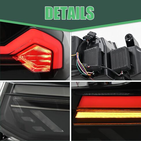 letsdate Tinted Taillights Compatible with 1st Gen Bimmer 2 Series F22 F23 M2 F87 2014-2021 Coupe/Convertible w/Dynamic Animation w/Amber Sequential Turn Signal, No Need Bulbs White Smoked in Saudi Arabia