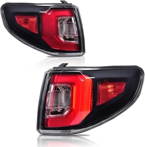 G-PLUS LED Tail Lights Assembly Rear Brake Lamps, Fit For GMC Acadia 2013 2014 2015 2016/Acadia Limited 2017 Driver And Passenger Side Red/Clear Lens in Kuwait