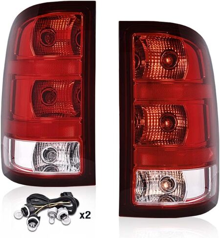 G-PLUS LED Tail Lights Assembly Rear Brake Lamps, Fit For GMC Acadia 2013 2014 2015 2016/Acadia Limited 2017 Driver And Passenger Side Red/Clear Lens in Kuwait