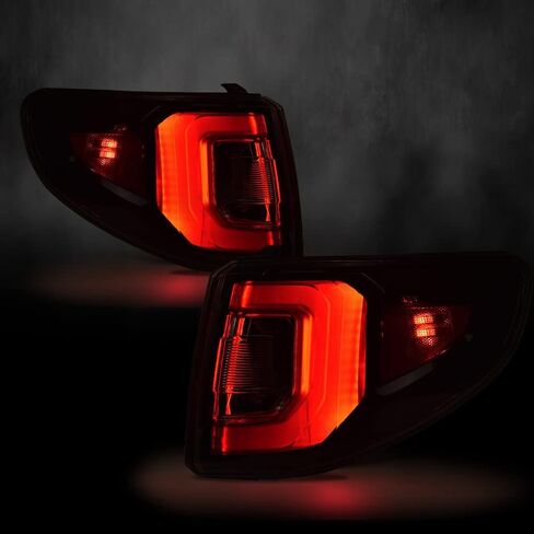 G-PLUS LED Tail Lights Assembly Rear Brake Lamps, Fit For GMC Acadia 2013 2014 2015 2016/Acadia Limited 2017 Driver And Passenger Side Red/Clear Lens in Kuwait