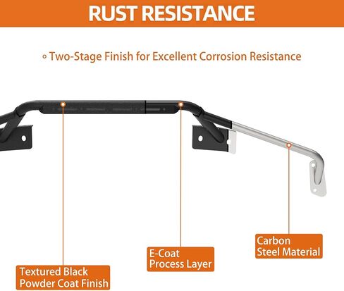 واقي الفرشاة من Hooke Road Bronco Bumper Bull Bar لـ 2021-2026 Ford Bronco (فقط للطرز ذات المصد الأمامي الفولاذي المعياري في المصنع)، واقي الشبكة مع حامل قضيب الضوء in Kuwait