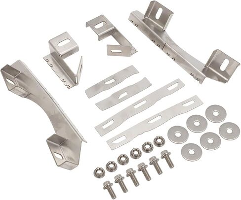 Front Bumper Gap Repair Kit with Reinforcement Tabs & Stainless Steel Lifters for Honda Civic 10th Gen 2015-2022 FK4 FK7 FC (Not Fit FK8 Type R) in Saudi Arabia