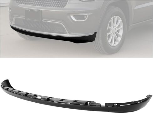 لوحة الستارة الأمامية السفلية من KUAFU متوافقة مع 2017-2021 Jeep Grand Cherokee Limited/Limited X/Overland/WK/Summit لاستبدال 6CK19TZZAA CH1095122 مانع تسرب الهواء من البلاستيك الأسود in Kuwait